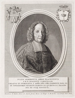 KG 12808
<br/>
Portret van kardinaal Julius Alberoni (1717).
<br/>
<em>Picart, Bernard (1673-1733) - attr.</em>